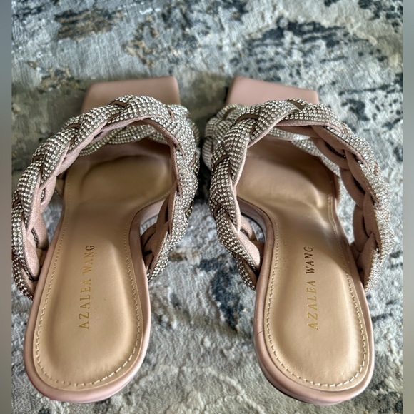 Azalea Wang Silver Braided Heels - Picture 5 of 7